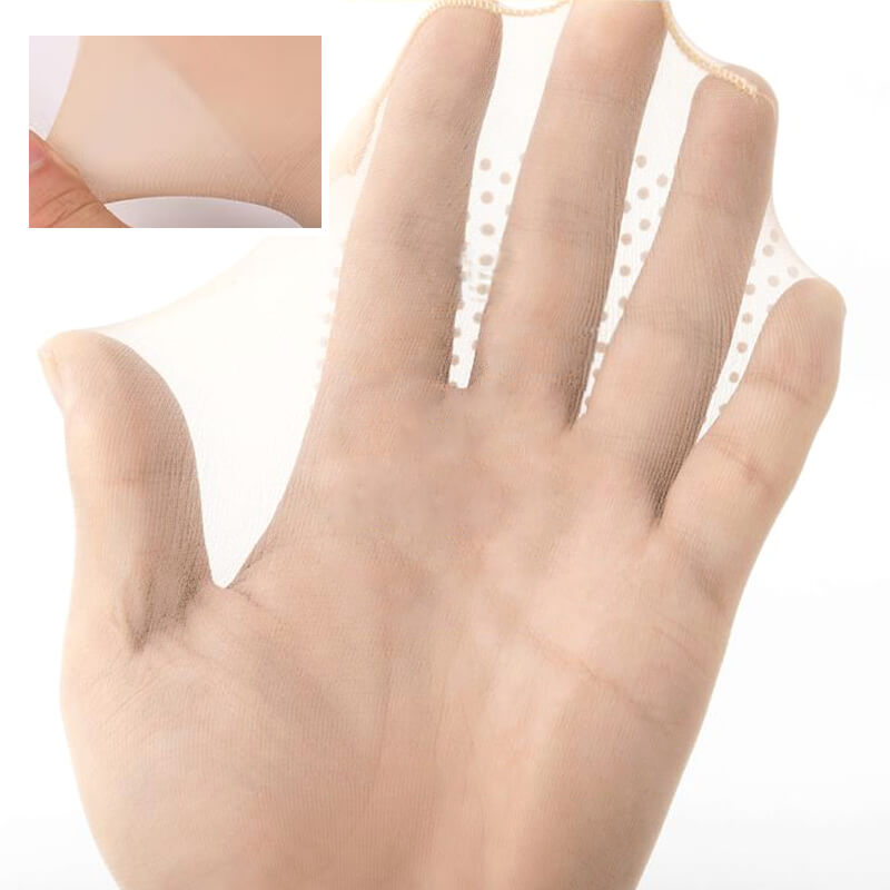 Calcetines de seda de cristal antideslizantes e invisibles