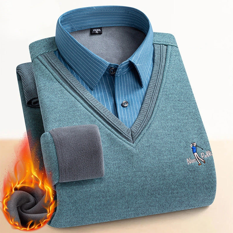 JERSEY TÉRMICO DE DOBLE CAPA CON FORRO POLAR PARA HOMBRE