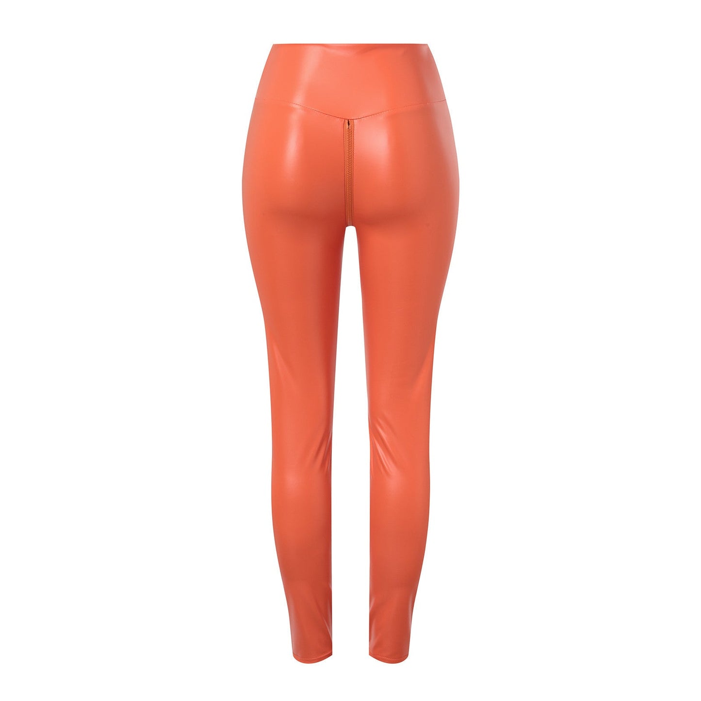 Pantalones de cuero para mujer, moda de invierno 2023