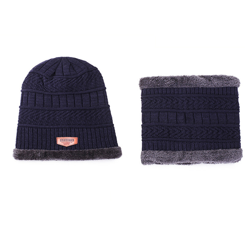 Cálido set de gorro y bufanda de 2 piezas