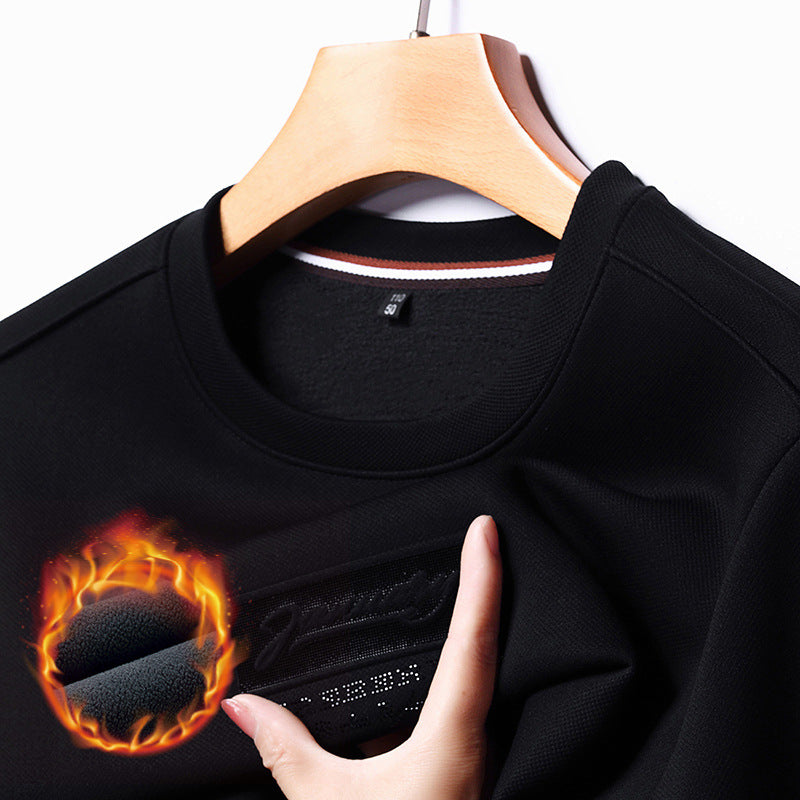[Regalo cálido] Sudadera de invierno con forro polar grueso para hombre