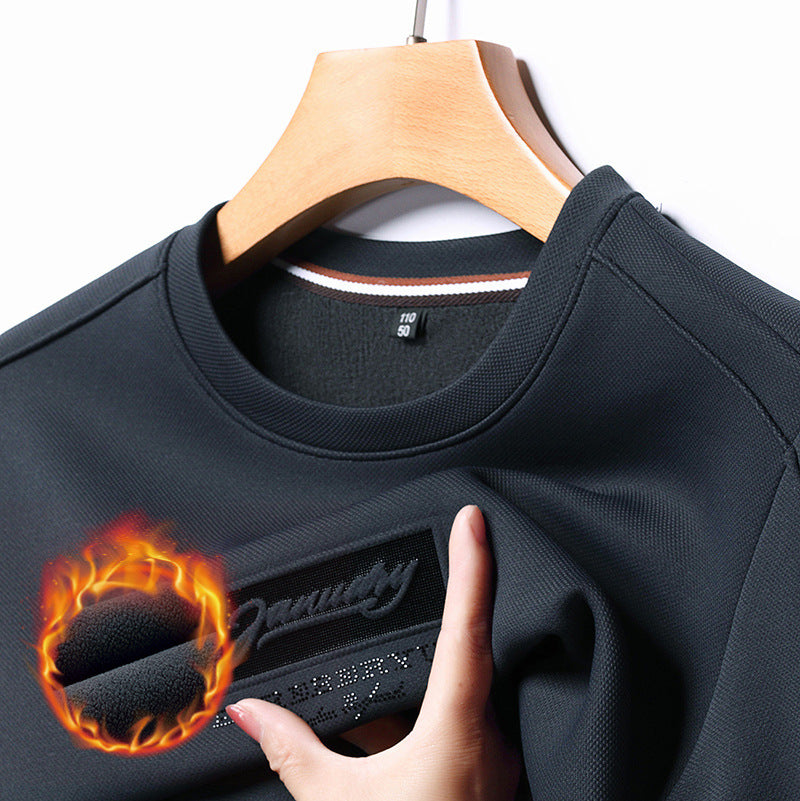 [Regalo cálido] Sudadera de invierno con forro polar grueso para hombre