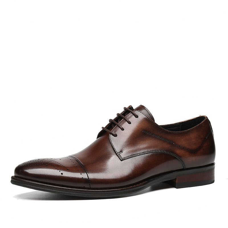 Paul™ Zapatos de piel auténtica de gama alta para hombre, bellamente tallados.