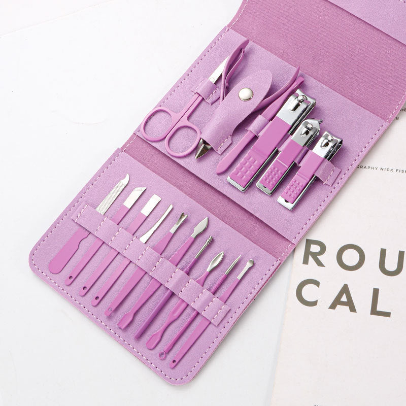 Regalo Perfecto-Set De Cuidado De Uñas De 16 Piezas (Diez Colores)
