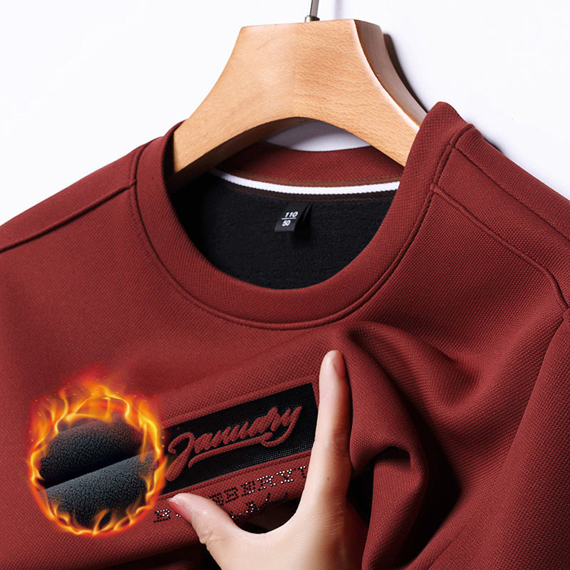 [Regalo cálido] Sudadera de invierno con forro polar grueso para hombre