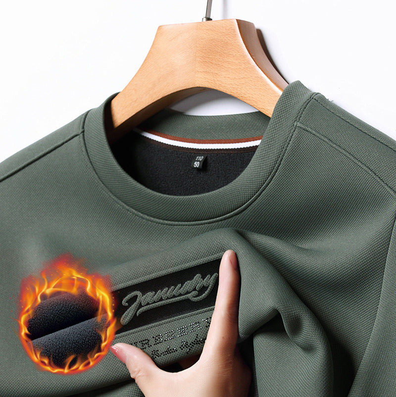 [Regalo cálido] Sudadera de invierno con forro polar grueso para hombre