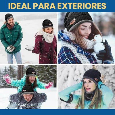 Cálido set de gorro y bufanda de 2 piezas