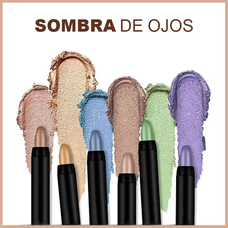 ✨Palo de sombra de ojos a prueba de agua con brillo✨pluma de maquillaje✨pluma de gusano de seda mentirosa✨