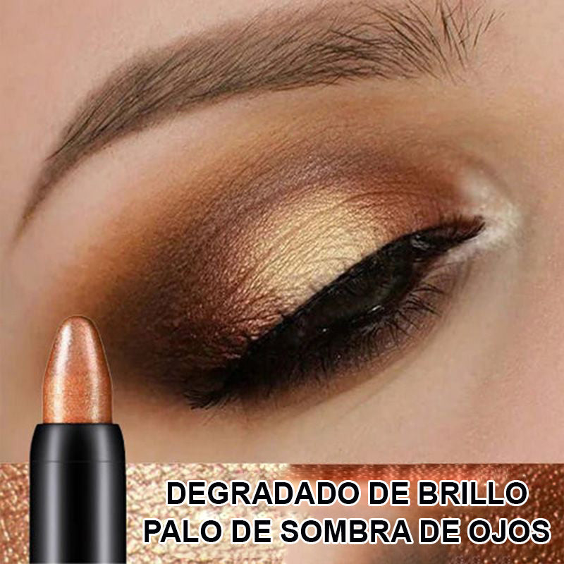✨Palo de sombra de ojos a prueba de agua con brillo✨pluma de maquillaje✨pluma de gusano de seda mentirosa✨
