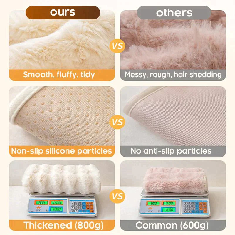 Funda gruesa de felpa de conejo