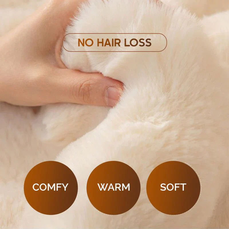 Funda gruesa de felpa de conejo