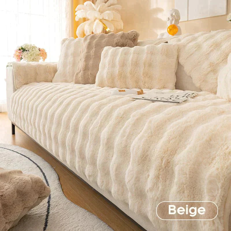 Funda gruesa de felpa de conejo