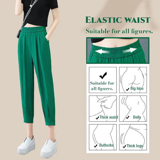 Pantalones Rectos Transpirables y Elásticos para Mujer
