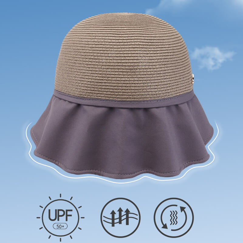 2023 Nueva Sombrero protector solar de ala ancha para mujer para salir a la playa en verano (50% DE DESCUENTO)