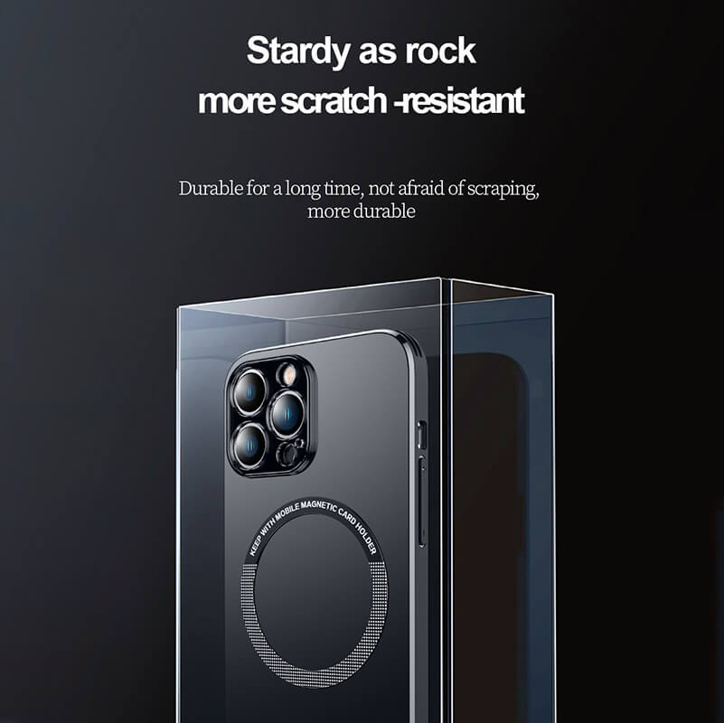 Funda de teléfono con soporte magnético para iPhone