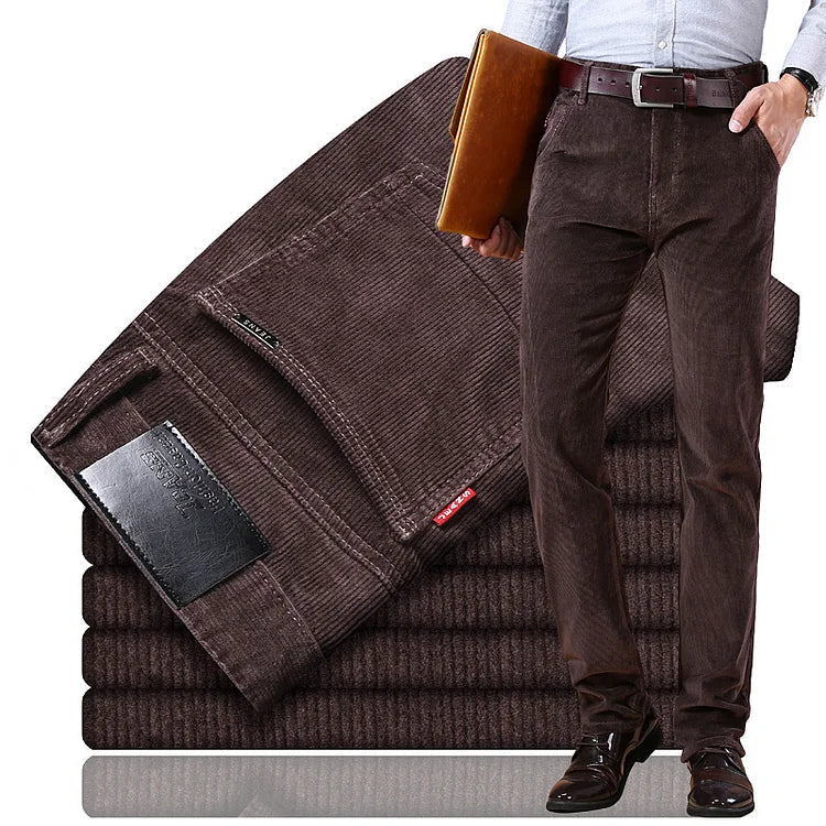 🔥50% de descuento en Black Friday💥Pantalón de pana de ajuste clásico para hombres