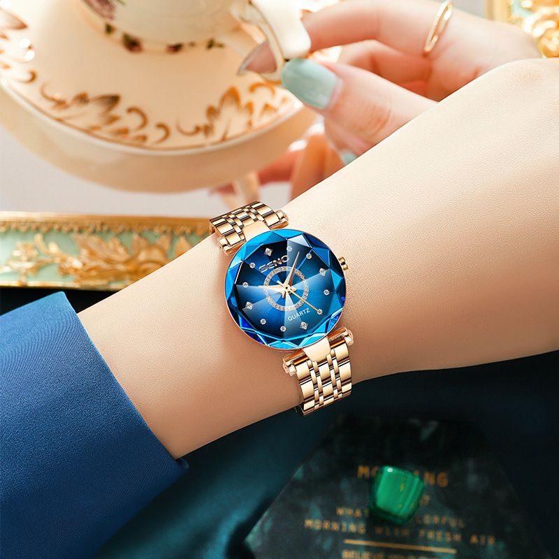 Reloj de acero inoxidable para mujer Delicate Starry