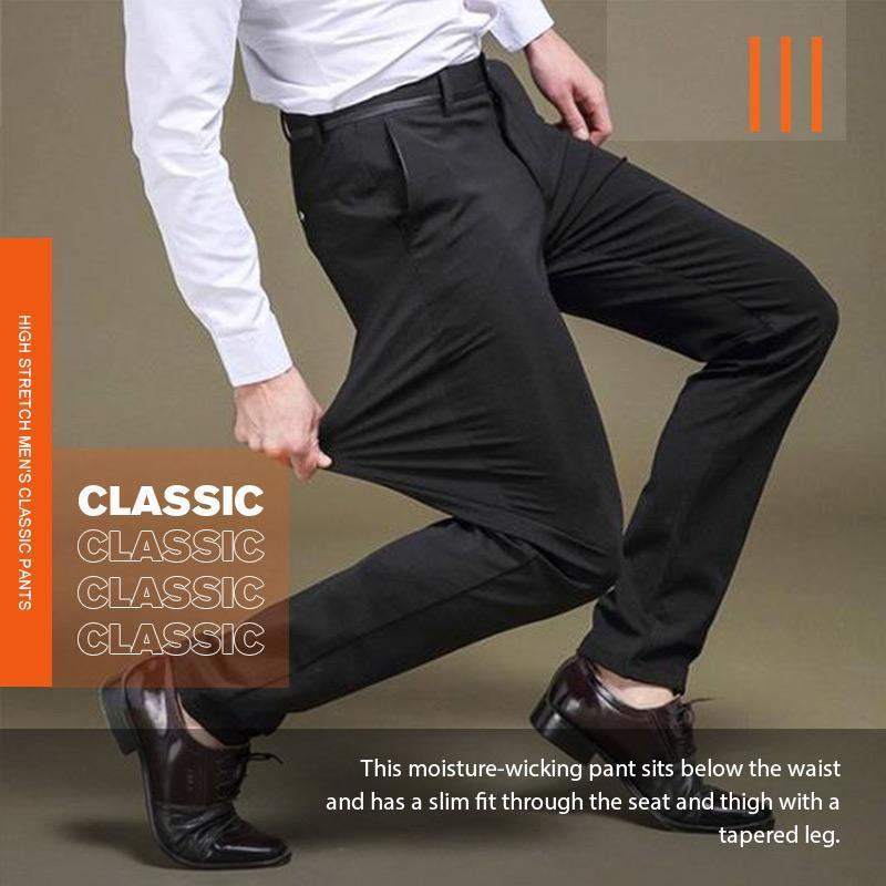 【Servicio de entrega gratuito】Pantalones clásicos de hombre de alta elasticidad