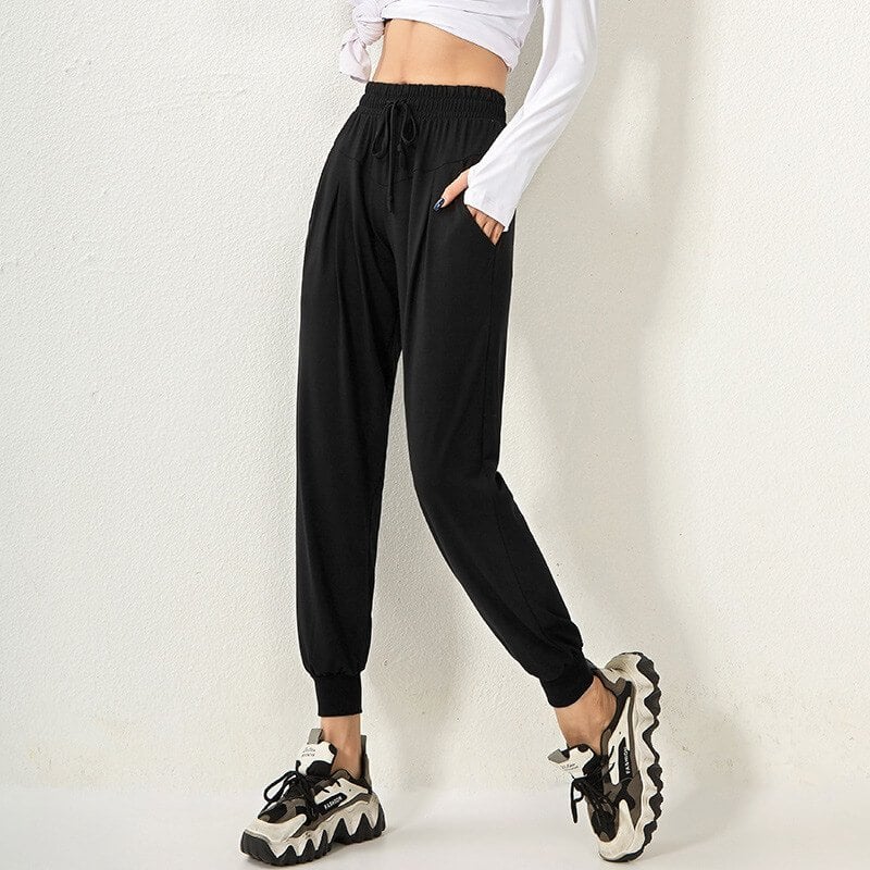 Pantalones de Chándal de Cintura Alta