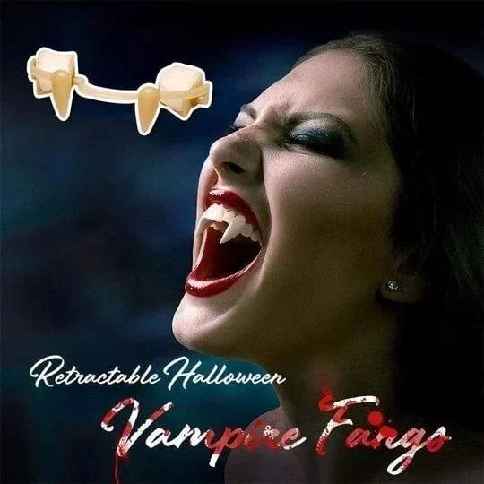 Oferta flash de Halloween- colmillos de vampiro retráctiles automáticos