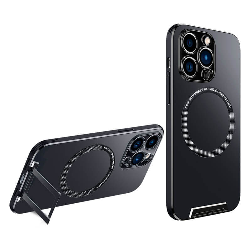 Funda de teléfono con soporte magnético para iPhone