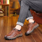 Zapatos casuales de cuero con costura a mano para hombre