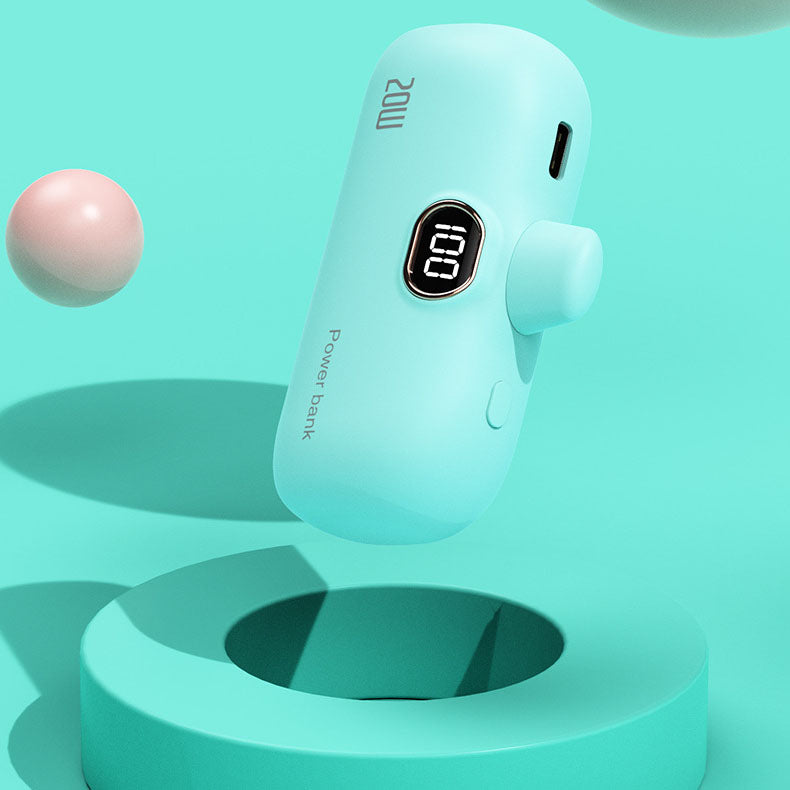Banco de energía inalámbrico portátil del tamaño de un lápiz labial de 5000 mAh