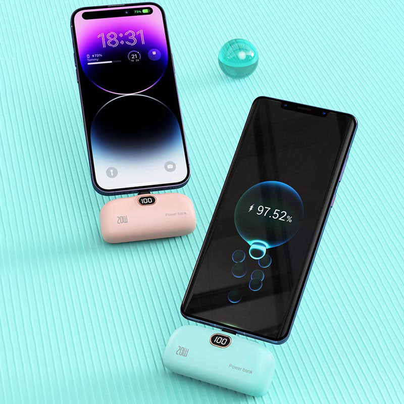 Banco de energía inalámbrico portátil del tamaño de un lápiz labial de 5000 mAh