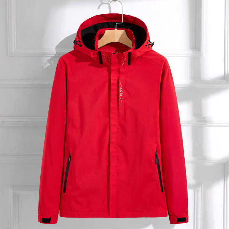 Chaqueta ligera con capucha y cremallera
