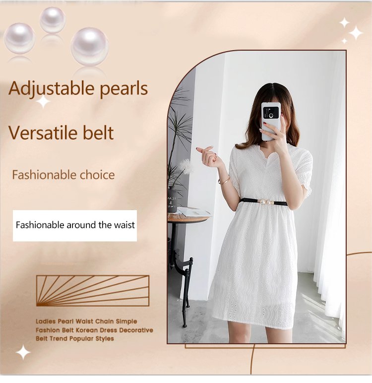Cinturón decorativo versátil ajustable Pearl