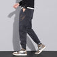 Pantalones anchos con cordón de invierno de moda urbana para hombre