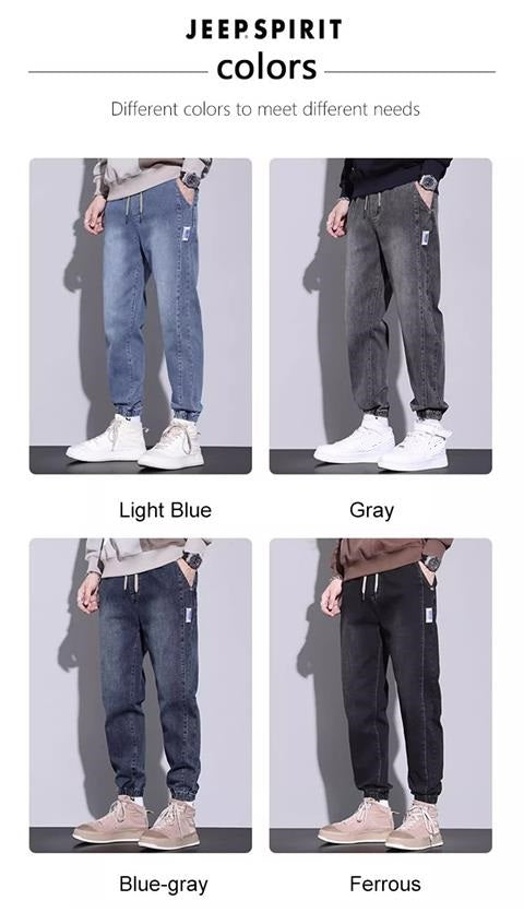 el mejor regalo - vaqueros de trabajo holgados con cordón para hombre