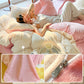 ✨Regalo cálido🎁Juego de ropa de cama de color sólido premium