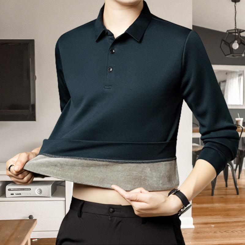 Regalo Perfecto-Camisa Acolchada Con Solapa De Gofre Para Hombre