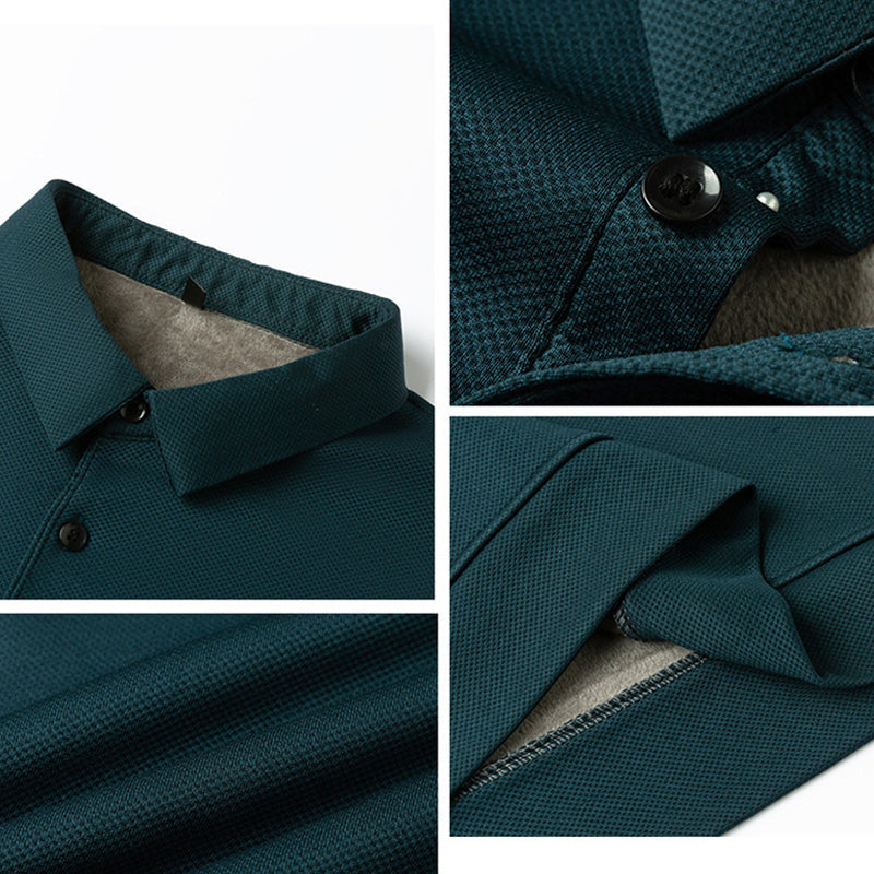 Regalo Perfecto-Camisa Acolchada Con Solapa De Gofre Para Hombre