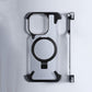 Funda protectora para iPhone anticaída de metal magnético