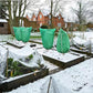 Fundas de protección contra congelación con bolsa con cordón engrosada para plantas