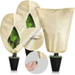 Fundas de protección contra congelación con bolsa con cordón engrosada para plantas