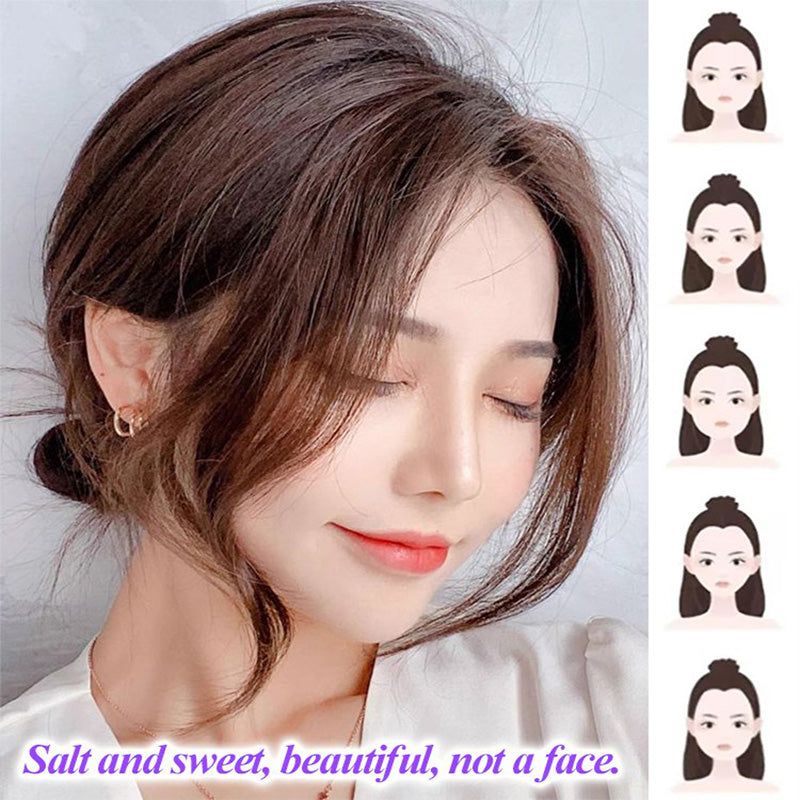 [Mejor regalo para ella] Pelera invisible clip en ocho formas de bangs