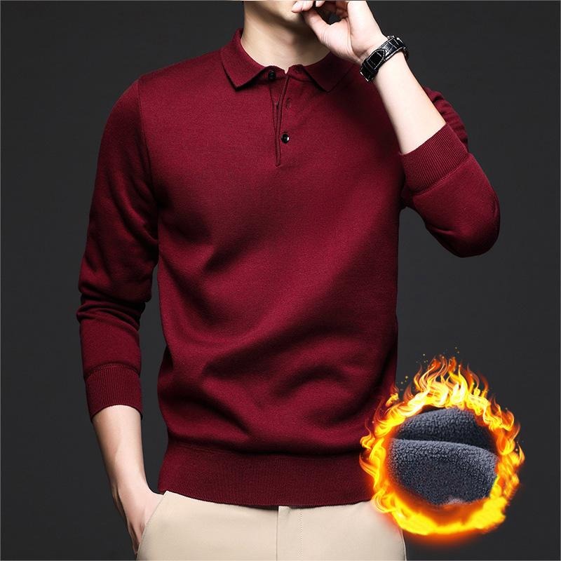 🎊Preventa de Navidad - 50% de descuento🎊-Suéter grueso acolchado con solapas para hombre en invierno