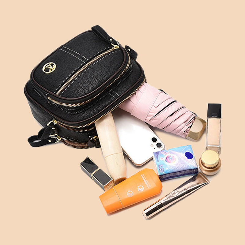 Clásico Multifuncional Compartimentos Ajustable Correa ancha para el hombro Bolsa de cuero de PU Crossbody