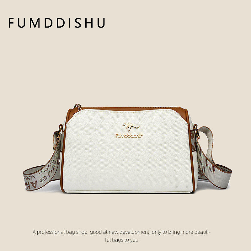 [El mejor regalo para ella] Bolso cruzado de 3 capas de gran capacidad con estampado de diamantes