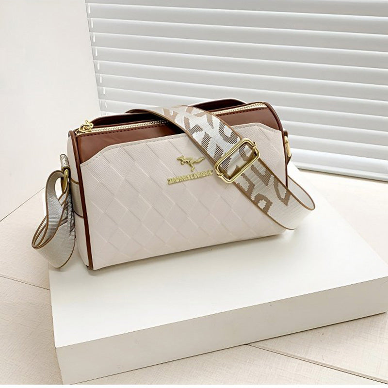 [El mejor regalo para ella] Bolso cruzado de 3 capas de gran capacidad con estampado de diamantes