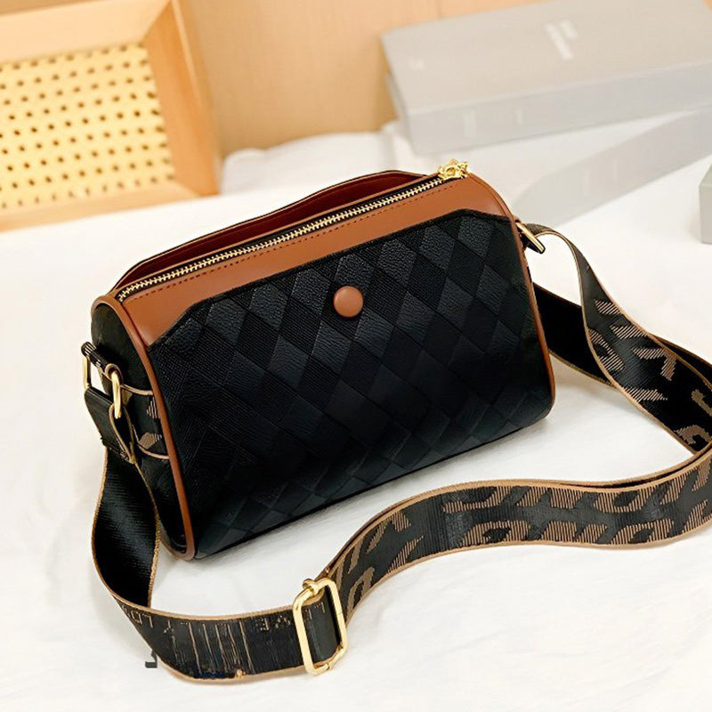 [El mejor regalo para ella] Bolso cruzado de 3 capas de gran capacidad con estampado de diamantes