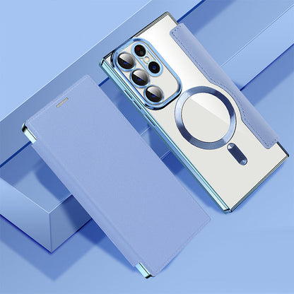 😎📱Gift Choice: nueva funda de teléfono con tapa texturizada de cuero para Samsung