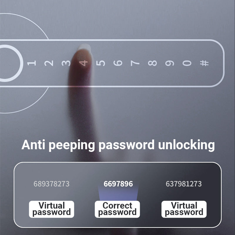 🔥Envío gratuito🔥 huella digital inteligente manija de la cerradura de la puerta con Bluetooth APP Control