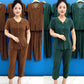 Conjunto de 2 piezas de mujer con top y pantalón Cooling Plaid