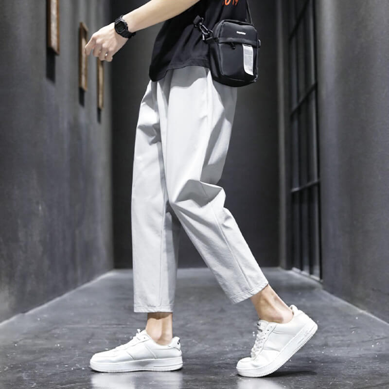Pantalones Rectos Sueltos y Transpirables de Verano